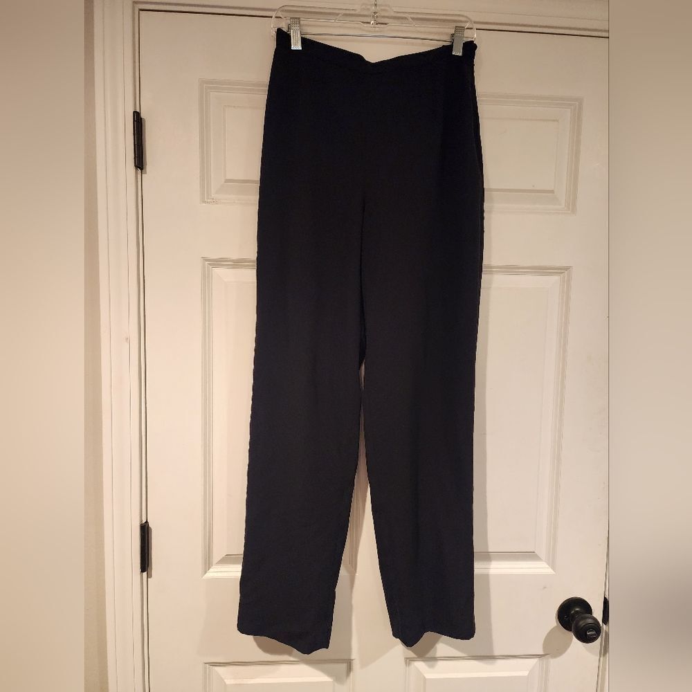 Maggie London black straight leg suit pants Size 10